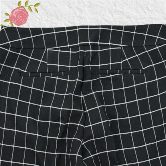 Ann Taylor Graph Check Straight Pants - Picture 4 of 9